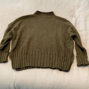Madewell Glenmoor Mockneck Sweater in Cotton-Merino Yarn